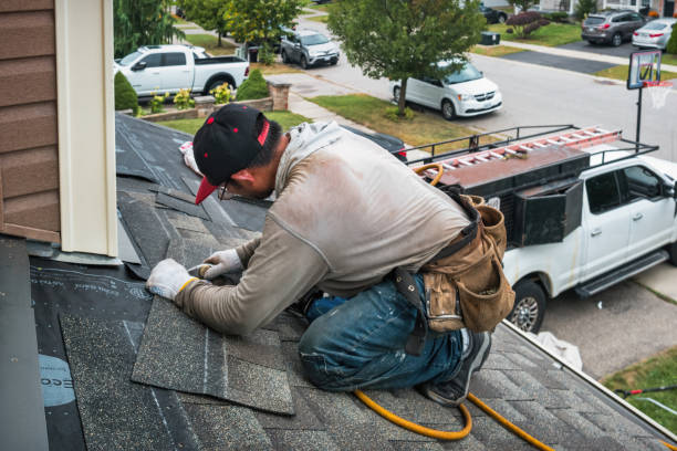 Professional Gutter Repair And Installation technician working in Keller, TX